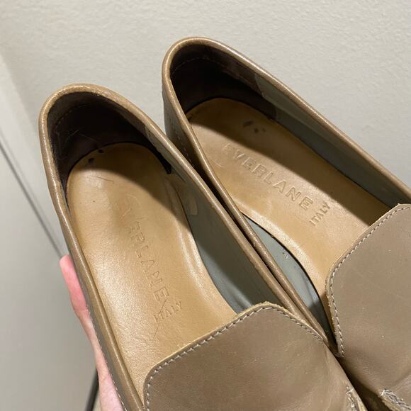 EVERLANE The Modern Point Italian Leather Loafer Slip On Light Tan - Picture 6 of 6